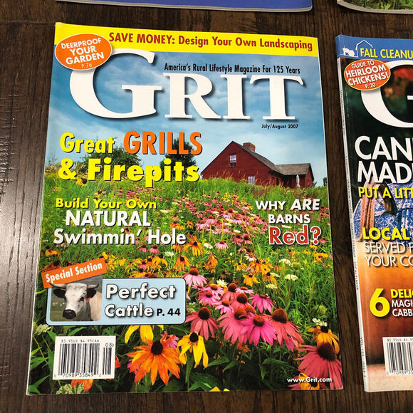 Grit Magazine Lot of 4 - Jan/Feb, May/June, July/Aug, Sept/Oct 2007 Homesteading - Picture 4 of 14